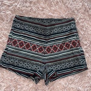 Casual tribal shorts.